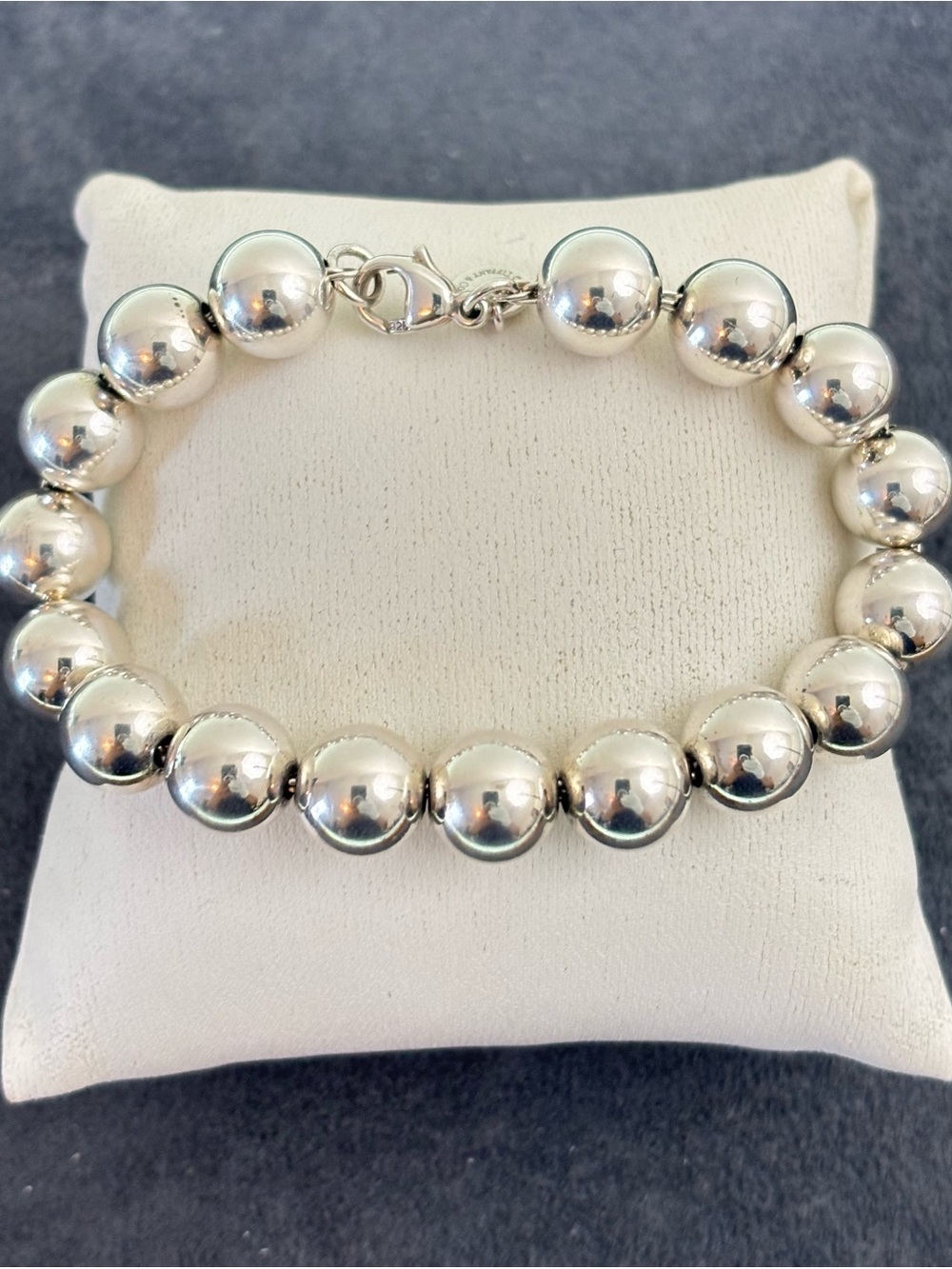 Tiffany & Co. 10mm Hardware Bead Ball Bracelet 6-6.5"